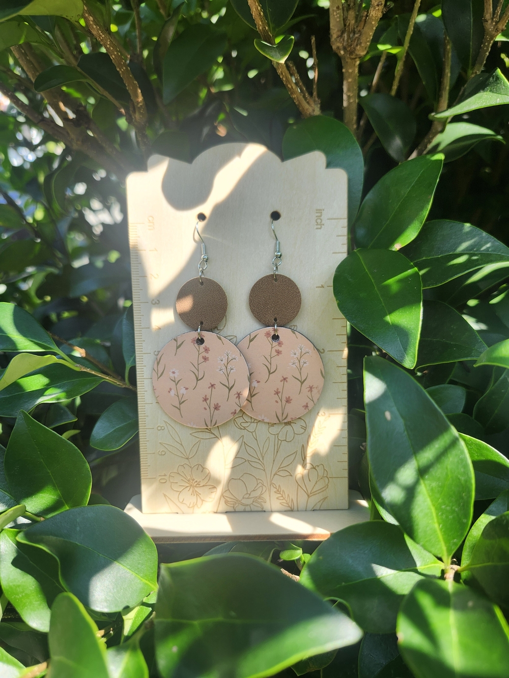 Handmade Boho Floral Drop Earrings
